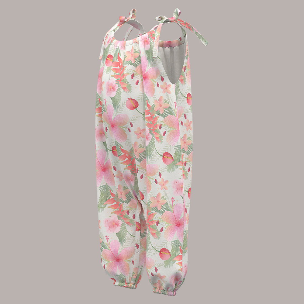 Tropical Flowers Boho Jumpsuit