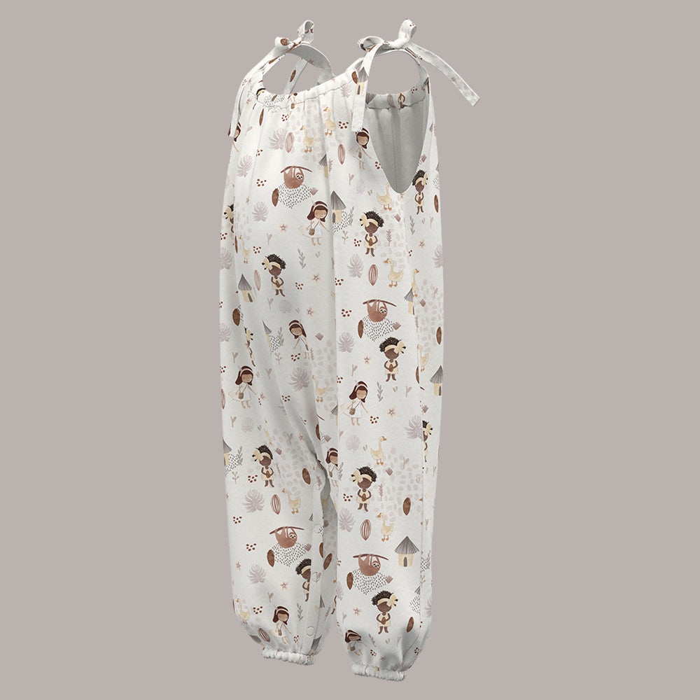 Cacao Farm Girl Boho Jumpsuit