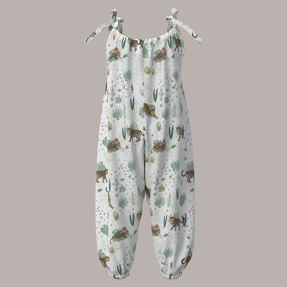 Jaguar Neutral Boho Jumpsuit