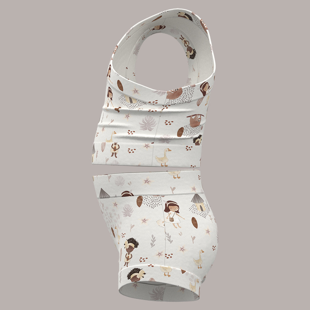 Cacao Farm Girl Bummies + Shoulder Tank