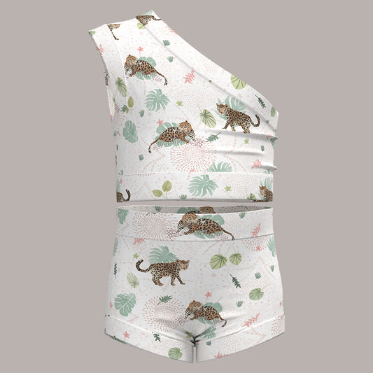 Jaguar Pink Bummies + Shoulder Tank