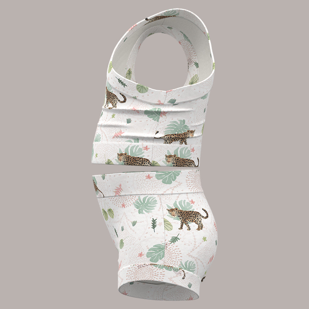 Jaguar Pink Bummies + Shoulder Tank