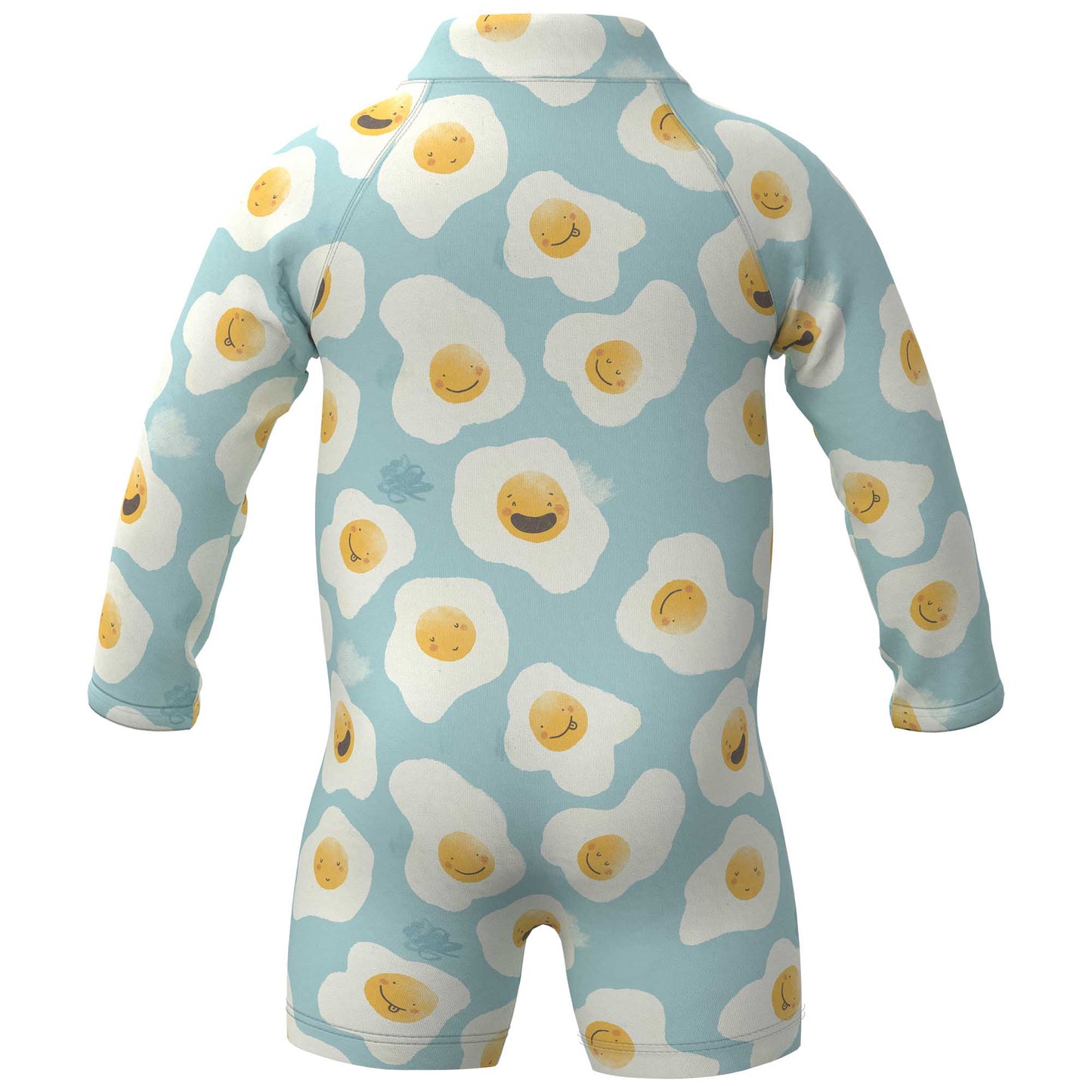 Eggs Zipper Rashguard Romper
