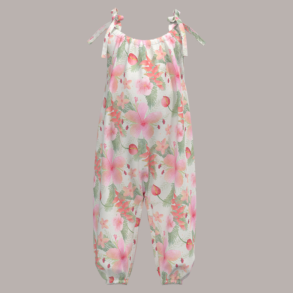 Tropical Flowers Boho Jumpsuit