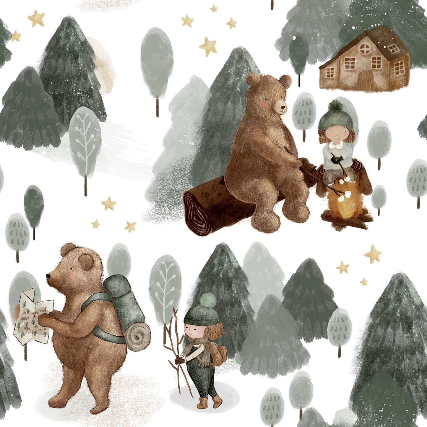 Bear Hugs & Smores Harem Pants