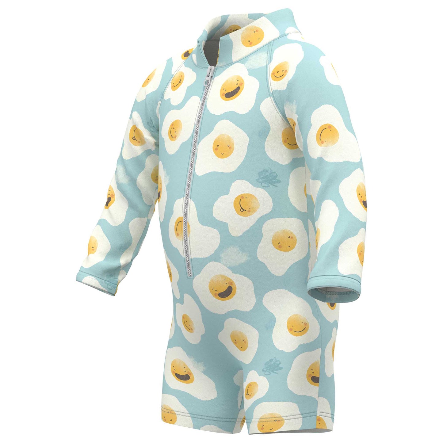 Eggs Zipper Rashguard Romper