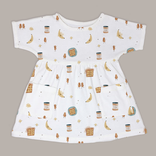 Peanut Butter Boat Neck Dress