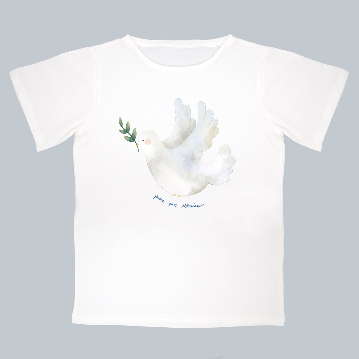 Peace for Ukraine White Adult T-Shirt