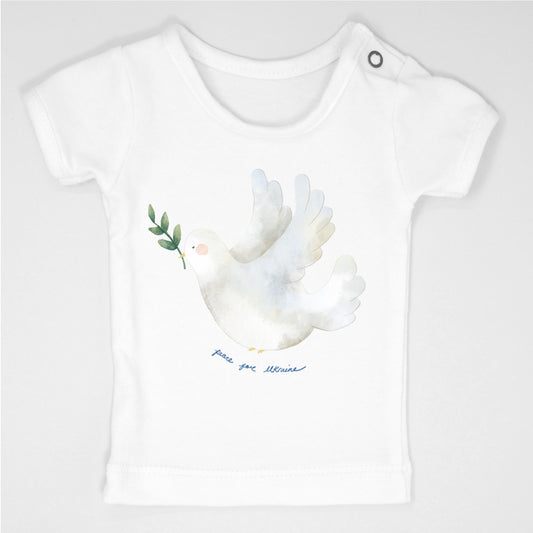 Peace for Ukraine White Kids T-Shirt