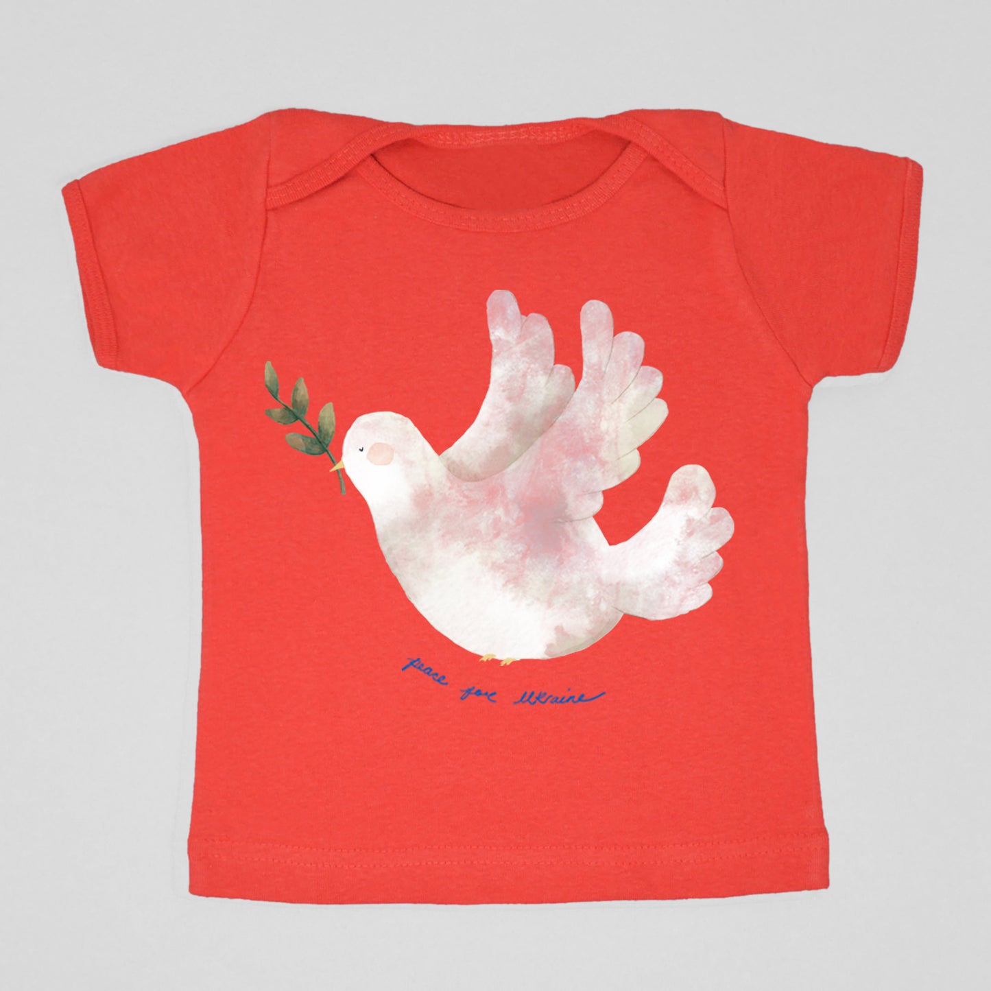 Peace for Ukraine Red Kids T-Shirt